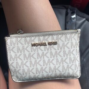 Michael Kors Cream Clutch Elegant Wristlet